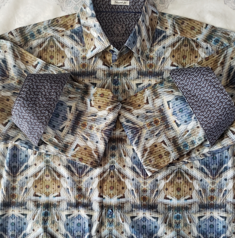 Bugatchi long sleeve shirt size M worn once